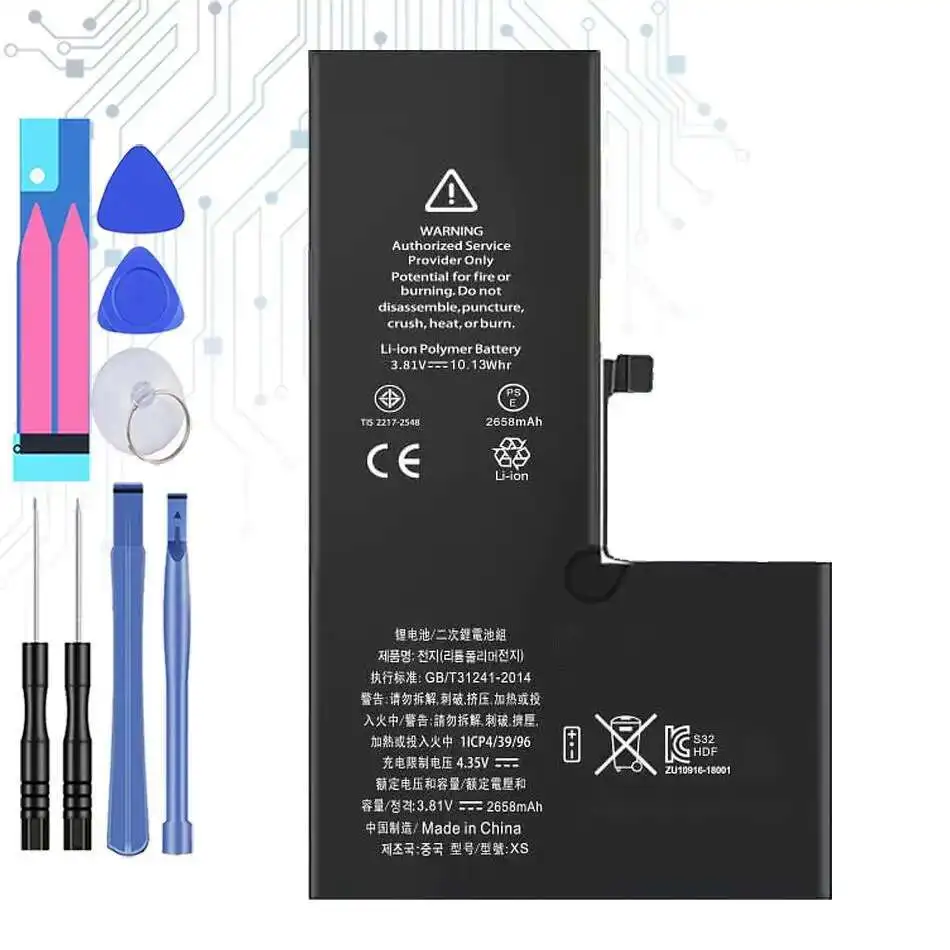 

For Apple iPhone XS Mobile Phone Battery Stable 2658mAh Lightweight