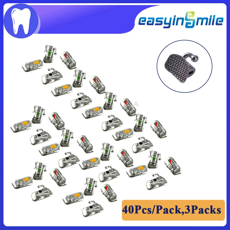 30SETS Easyinsmile Dental Material for Metal Orhto Molar Tube Mini Braces Roth / MBT 022 1st&2nd Newest Type High Quality