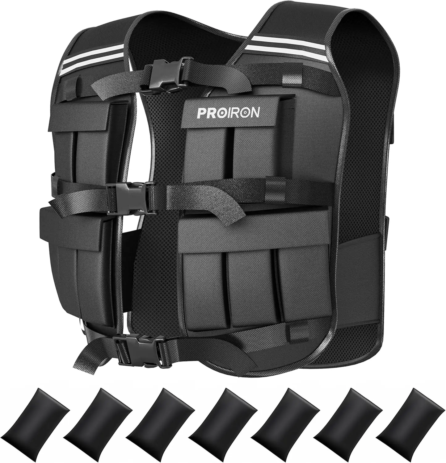 Adjustable Weighted Vest 2-44LB Increment,Fully Adjustable Weight Vest for Men Women, Body Weight Vest for Running