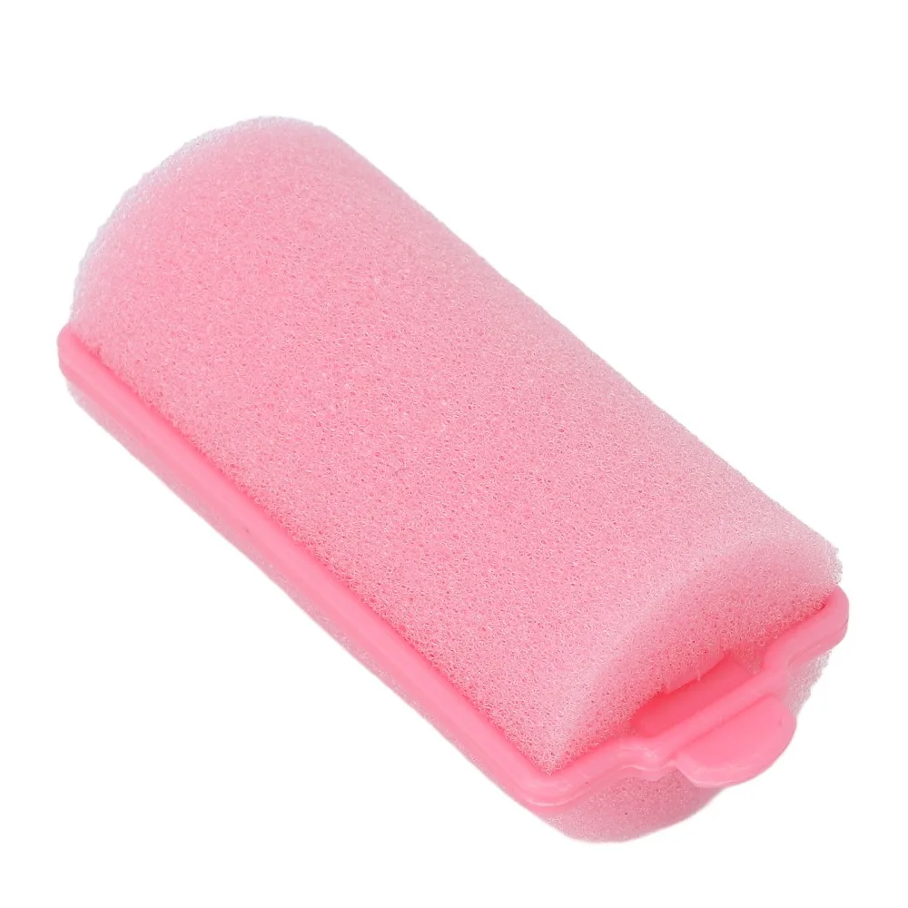 12pcs Styling Tool Soft Foam Sponge Hair Roller Pink Flexible Hair Roller Set Portable Professional Foam Hair Roller Home Salon