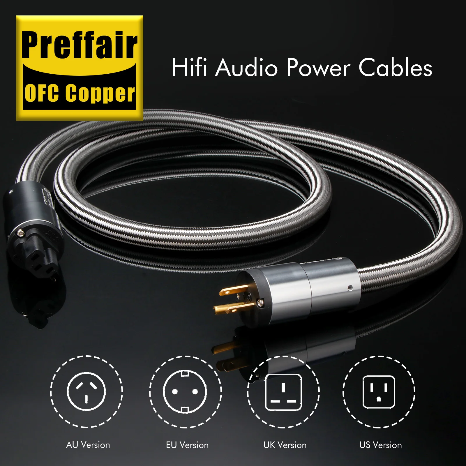 

Krella CRYO-216 12AWG кабель питания Hi-Fi US AC Power провод шнур питания Schuko Audio усилитель CD AMP US Power Cable EU Plug