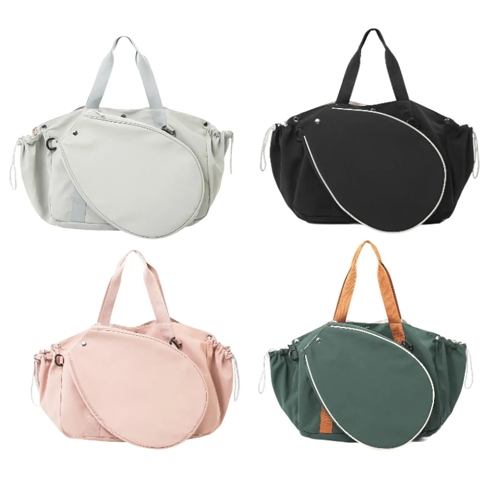 

Большая нейлоновая сумка для бадминтона и других видов спорта, сумка-тоут для ракеток для пиклбола с отделением для обуви, для спортзала и путешествий