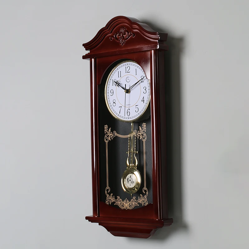 Vintage Wall Clock Luxury Living Room Swing Clocks Elegant Art Design Hanging Clock Nordic Indoor Decorative Clocks Household