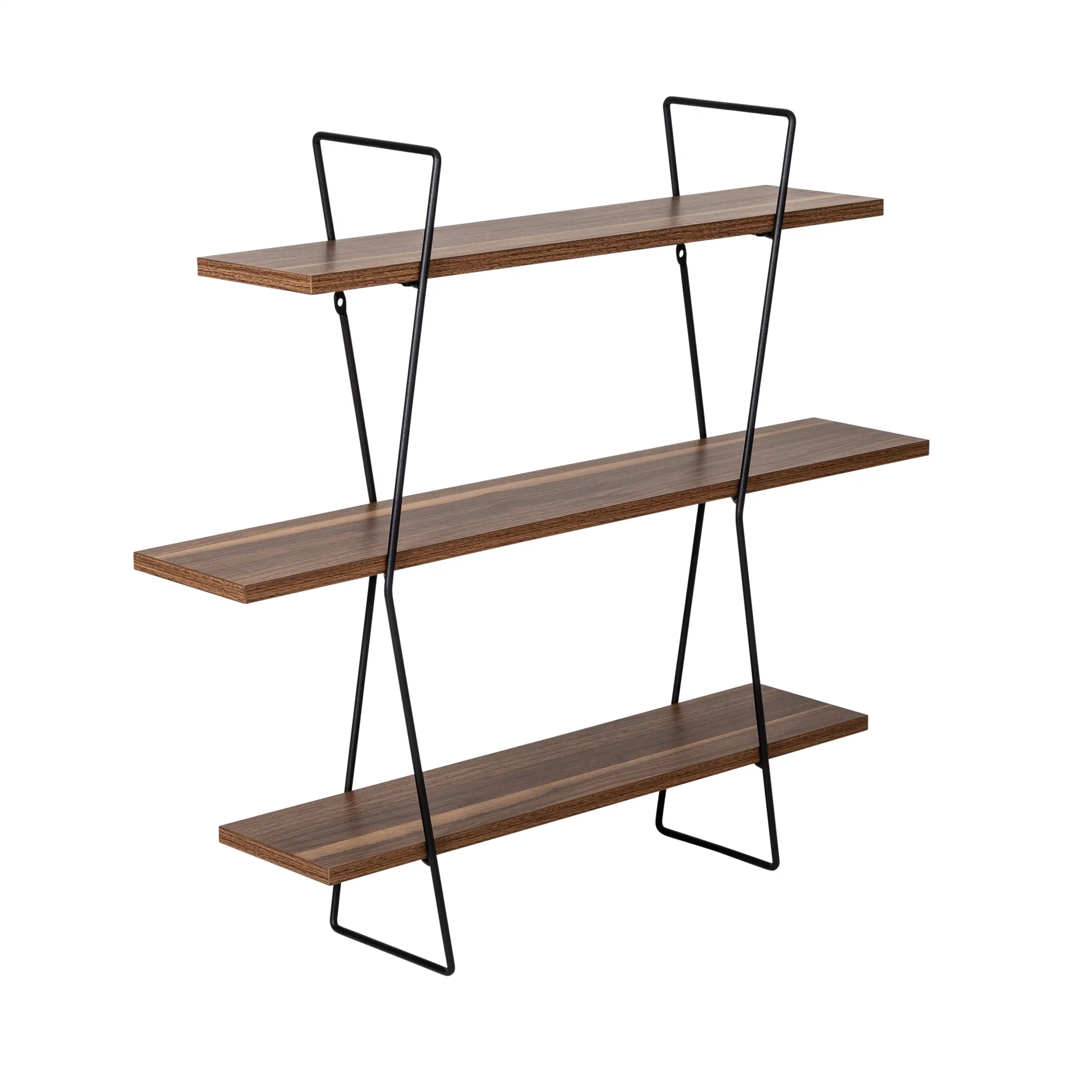 

Honey Can Do Three-Tier Decorative Metal and Wood Wall Shelves