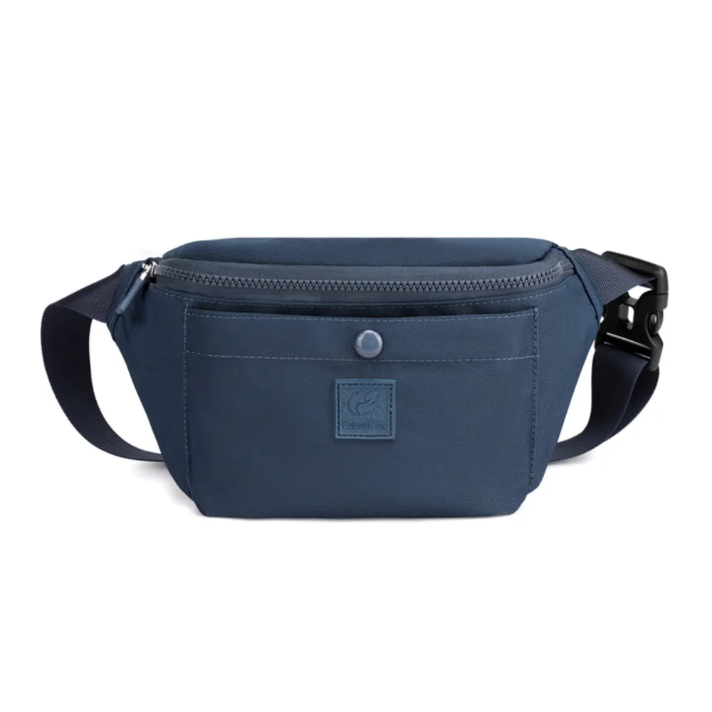

Simple Nylon Multi-layer Crossbody Bag Waterproof Casual Women's Fanny Pack Zipper Square Single Shoulder Bag Daily