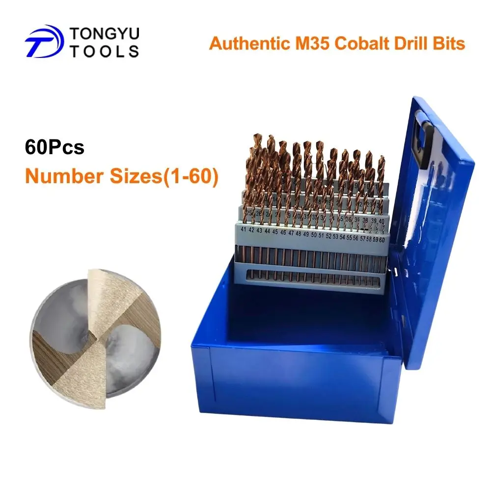 m35-cobalt-number-drill-bit-set-60pcs-1-60-jobber-length-twist-bit-for-stainless-steel-hard-metal-26-29-115pcs-are-available
