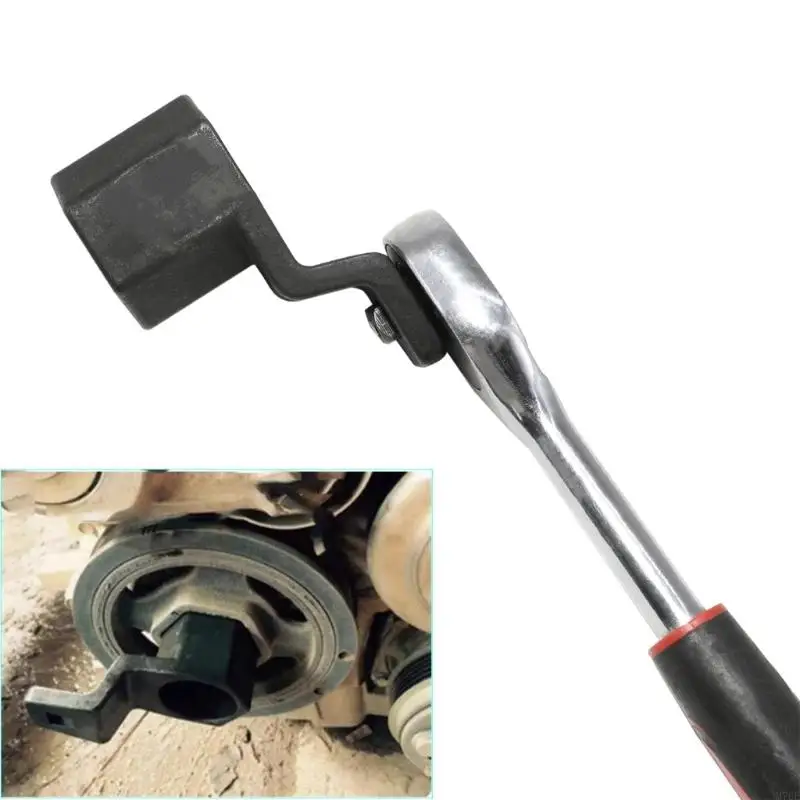 M76E 19 mm tiefer Steckschlüssel- und 50 mm Riemenscheibenschlüssel-Werkzeugsatz, 2-teiliges Reparaturset aus Stahl für – Detail 9