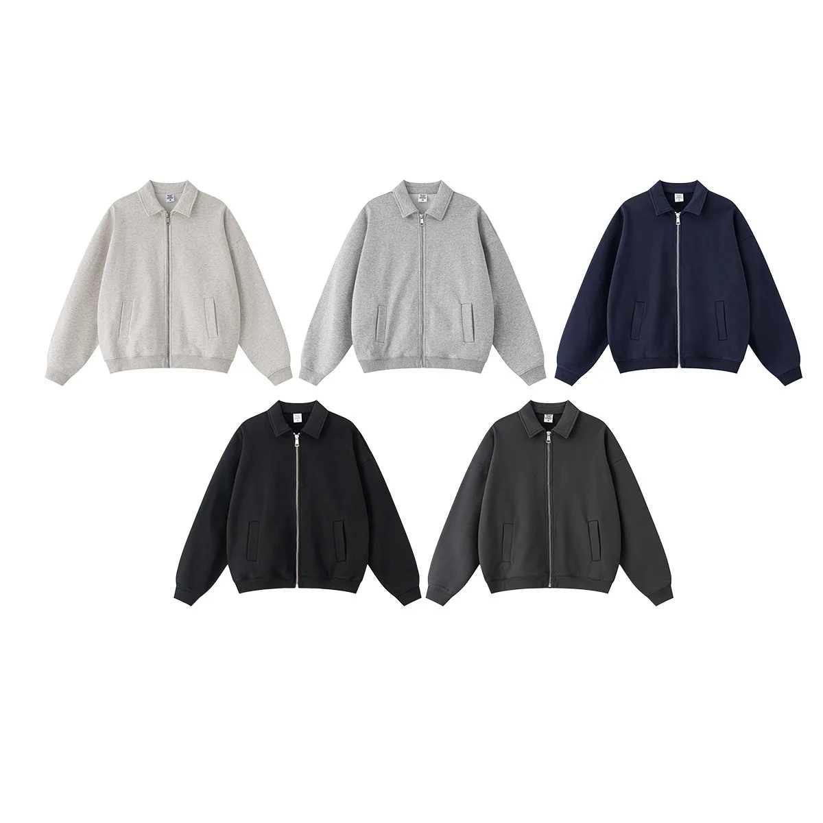 Roupas masculinas 2025 outono na moda marca high-end workwear estilo dinheiro velho turn-down colarinho moletom jaqueta moda na moda jkqh