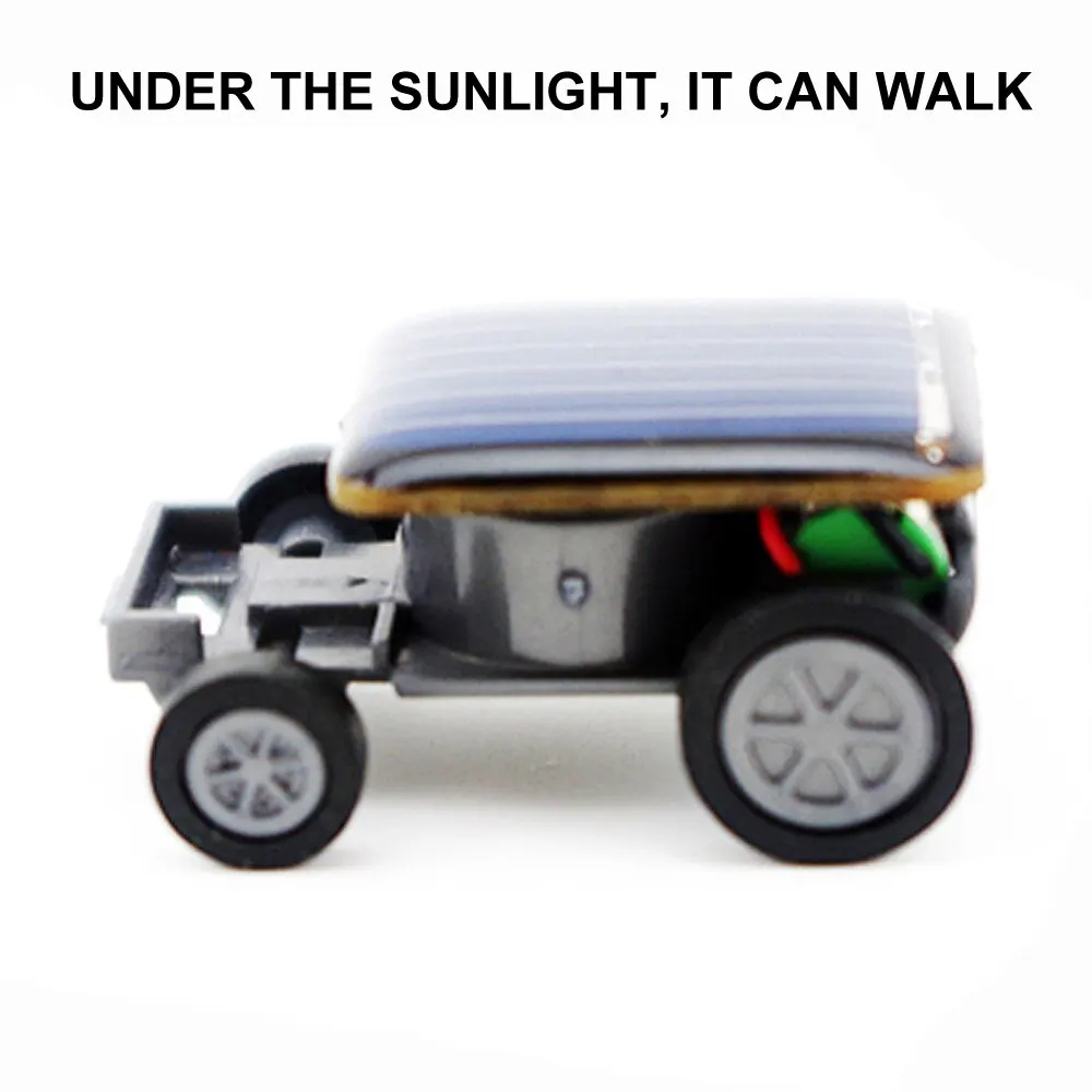 Solar Power Mini Sports Car Smaller Solar Power Project Car Mini Toy Car Educational Gadget Kids Gift Funny Racer