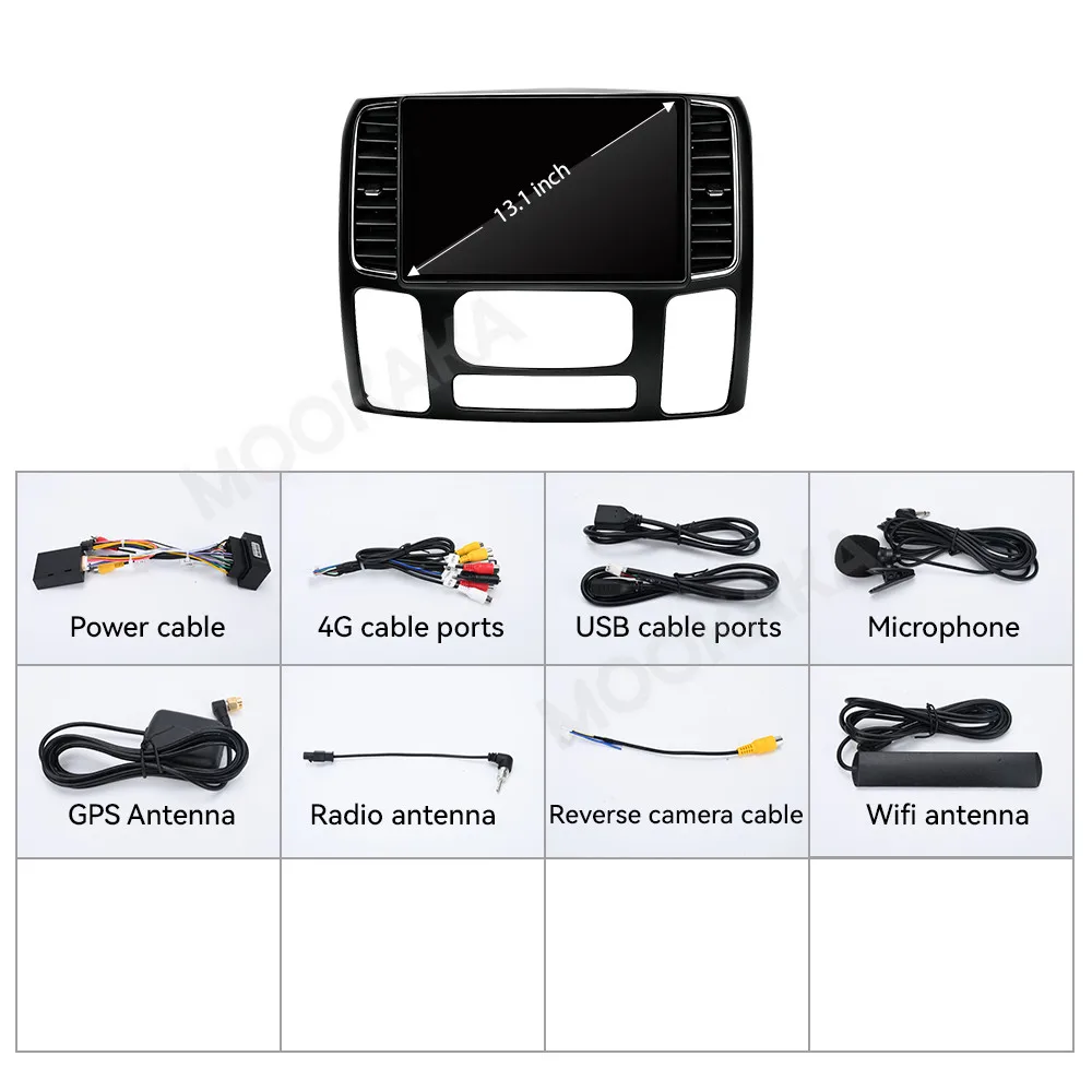 Android 13 13.1 Inch Touch Screen Car Radio For Dodge Ram 1500 2013-2018 Multimedia Player GPS Navigation Wireless CarPlay DSP