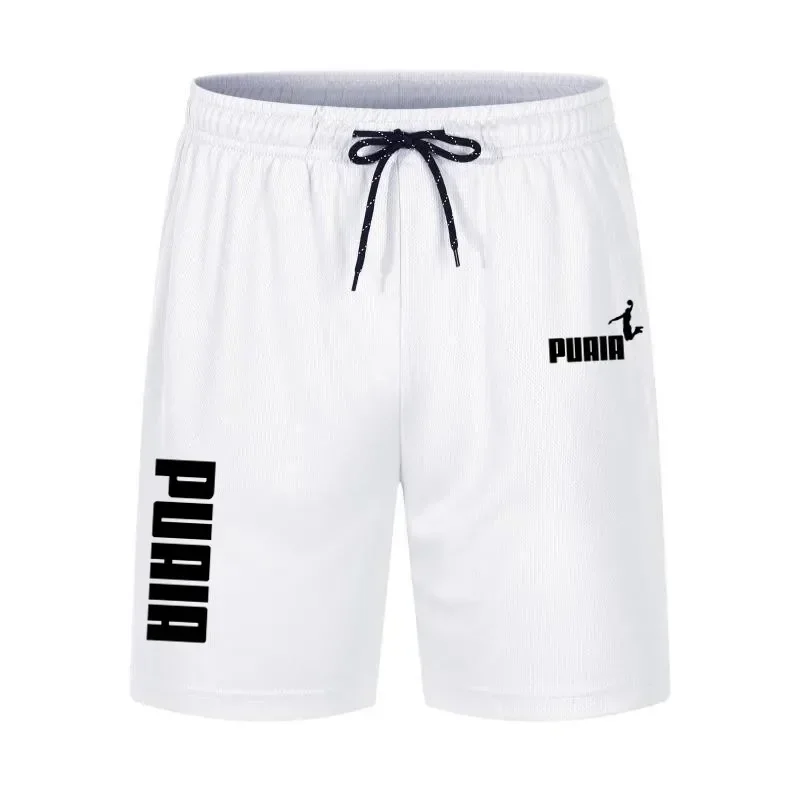 Men's Running Shorts Casual Sports Breathable Mesh Quick Dry Shorts Outdoor Hiking Clothing Fitness Quick Dry Drawstring Shorts