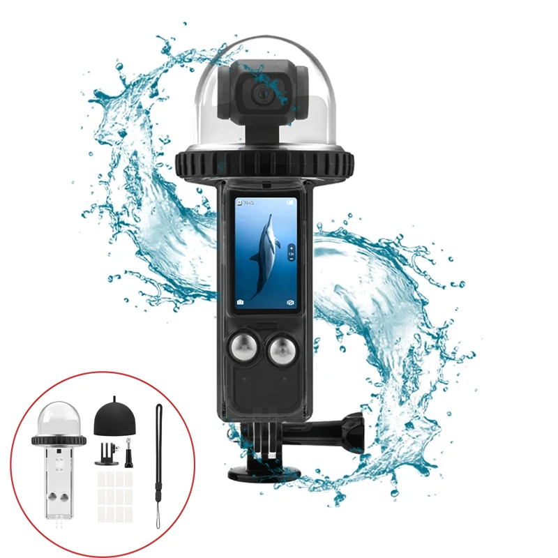 

BRDRC 40M Waterproof Case For DJI Osmo Pocket 3 Camera Underwater Diving Housing Cover Protective Shell Surf Accessories