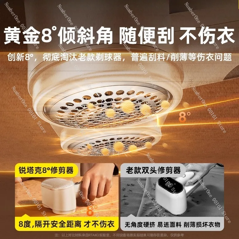 Household Fabric Lint Remover,Electric Garment Pilling Trimmer,Safe Non-Damaging Clothes Shaver for Sweaters and Woolen Fabrics