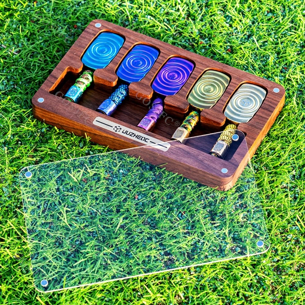 JUZHEDC Aufbewahrungsbox Massivholz Display Box Fidget Spinner Multifunktionale Aufbewahrung Push Slider Display Stand