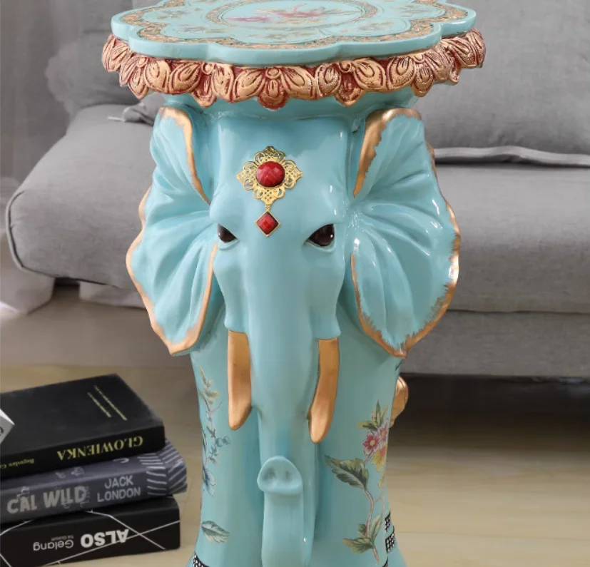 Tall elephant stool living room decoration Home vase stool decoration housewarming gifts like stool crafts