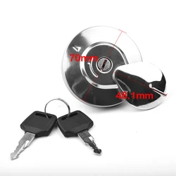 Aluminum Fuel Lock Key Silver Gas Cap For Honda ShadowVT750 DC C2 VLX VT600 Stock Practical Useful New Latest