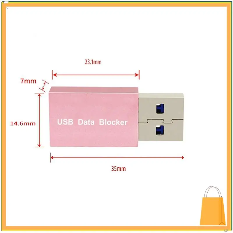 L53A-5PCS USB Data Blocker Charge-Only USB Blocker Adapter For Blocking Data Sync Protect Against Juice Jacking