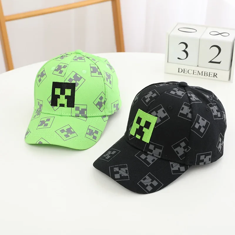 الزاحف الاطفال قبعة بيسبول Minecrafter القطن بنين فتاة الهيب هوب Sunhat المطرزة الإبداعية لعبة أقنعة الشمس قبعة مضحك بلغت ذروتها قبعات