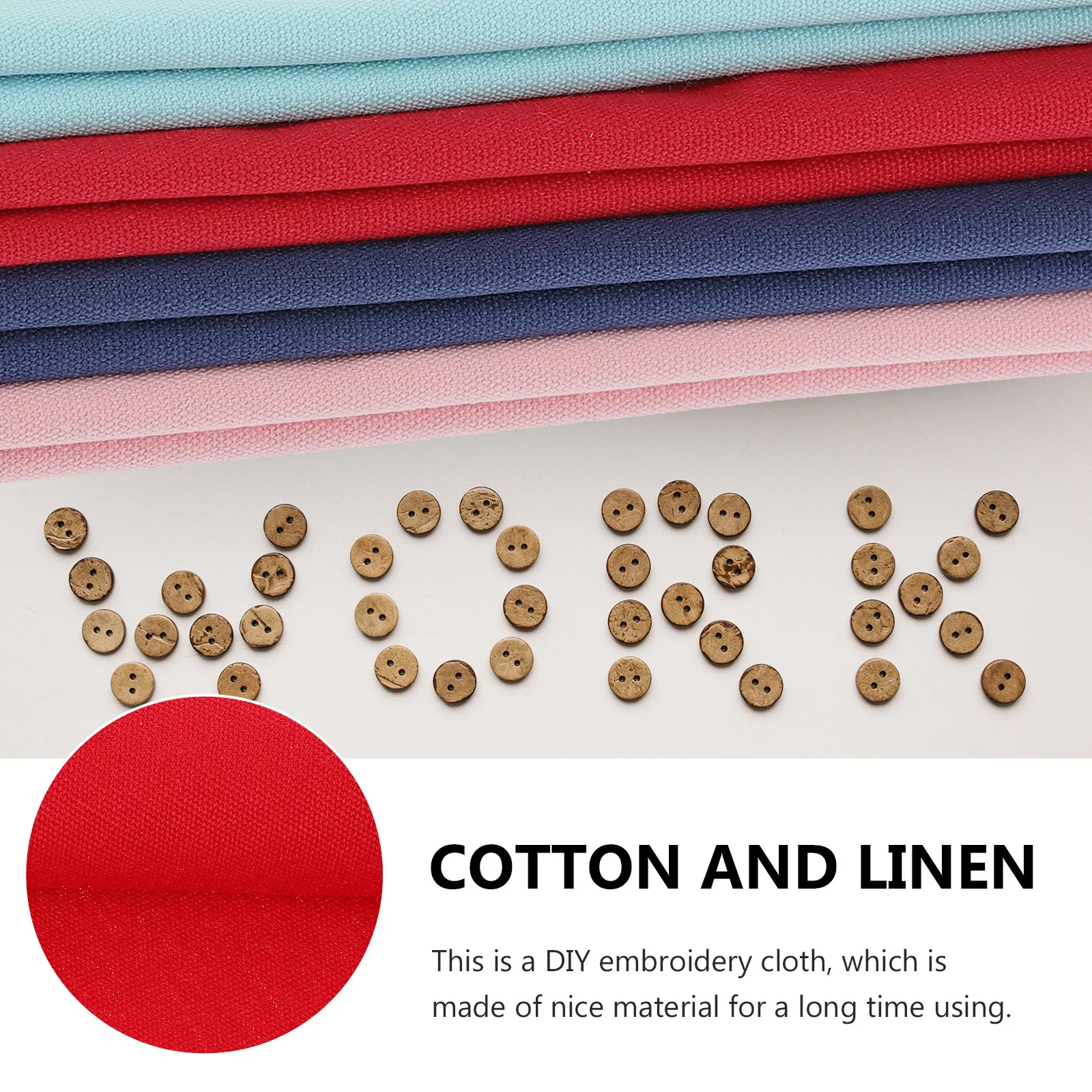 

4pcs Embroidery Cloth Cotton Linen Fabric For Diy Cross Stitch Needlework Craft Breathable Sewing Material For Garment