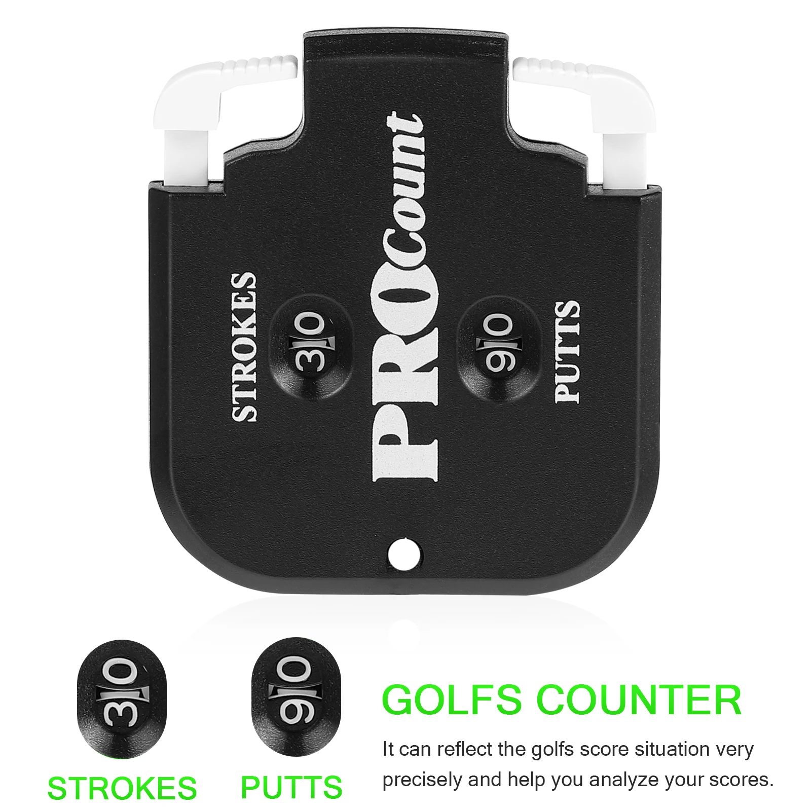 

4pcs Golf Scorer 2 Black 2 White Case Button Mini Golfs Counters Handheld Score Keeper Stroke Counter Game Equipment Golfing