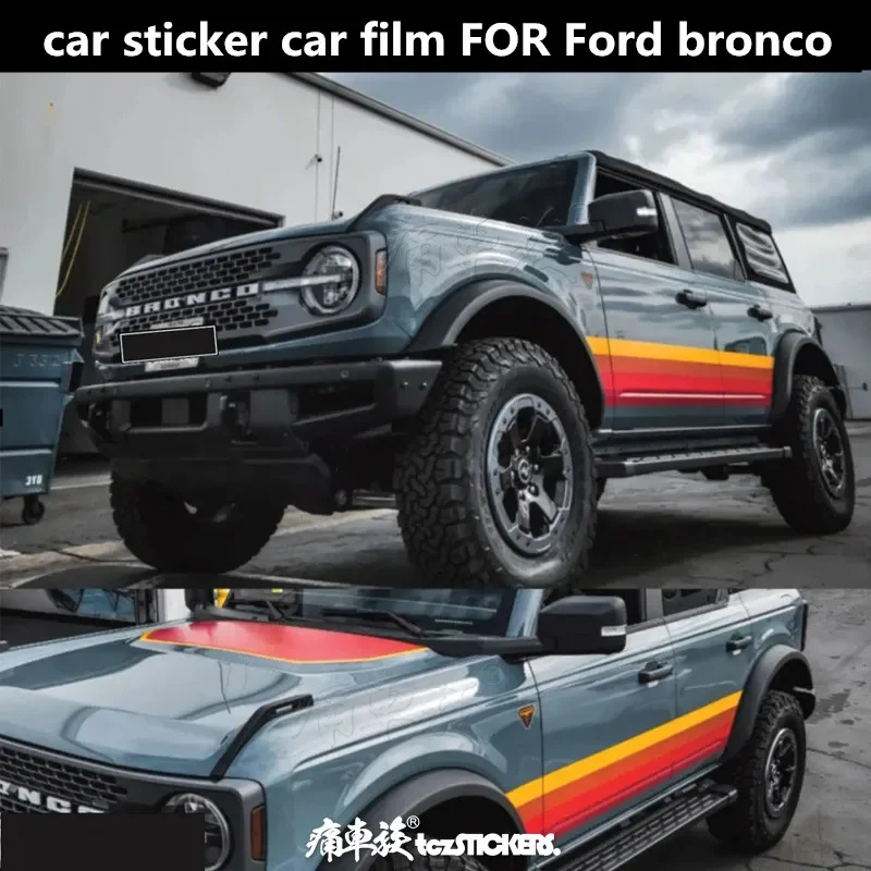 

Новые автомобильные наклейки для Ford Bronco, специальный внешний вид, модифицированные внедорожные виниловые наклейки, аксессуары для спортивной пленки