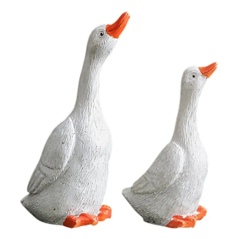 Duck Statues Landscape Ornament duck Simulation Model Statue  Chicken Duck Goosee Figurine Sculpture Landscaping duck Decor