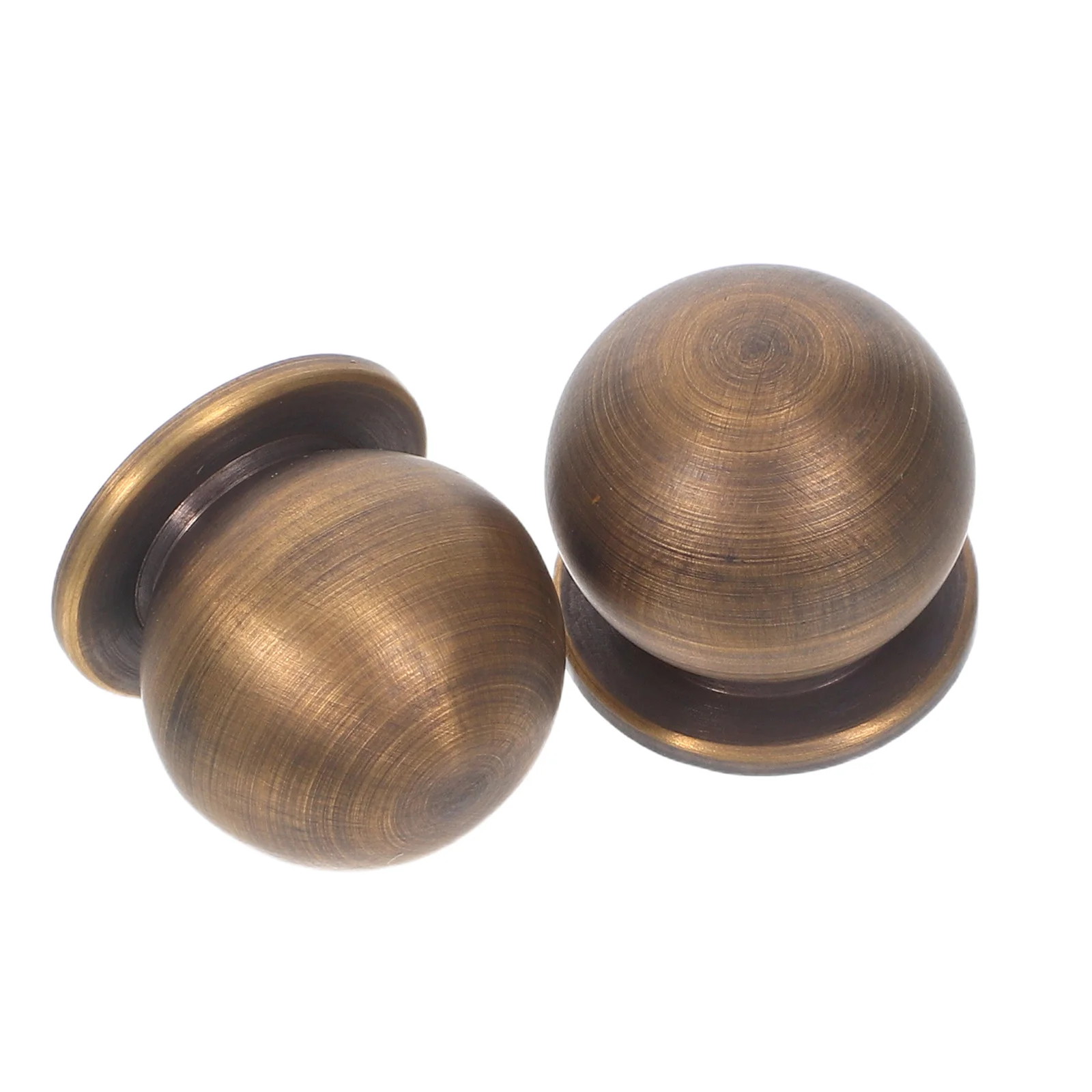 

2Pcs Yellow Copper Door Handles Furniture Pull Handle Replacement Ball Shape Metal Pulls for Dresser Cabinet Door Handle