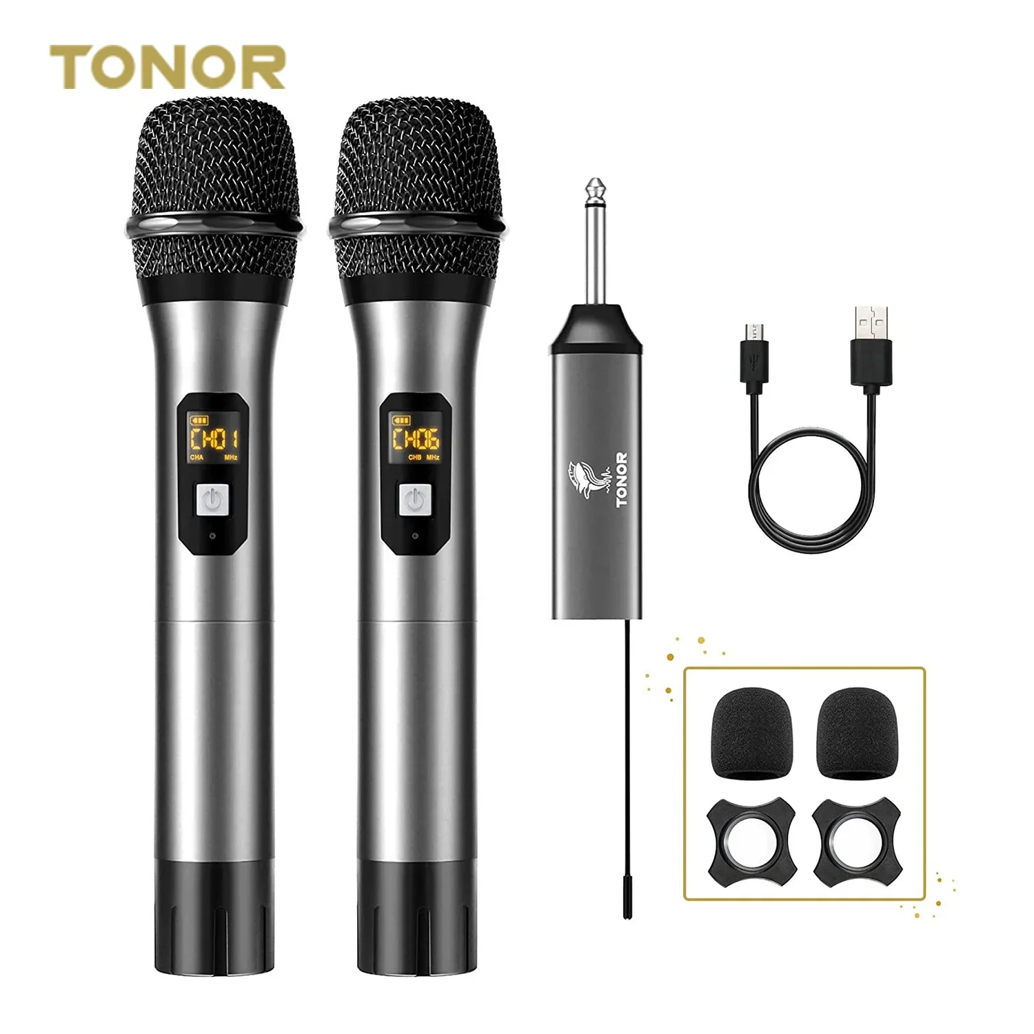 TW-630 Micros Sans Fil Dual Professionnel TW630 Handheld Wireless Microphone