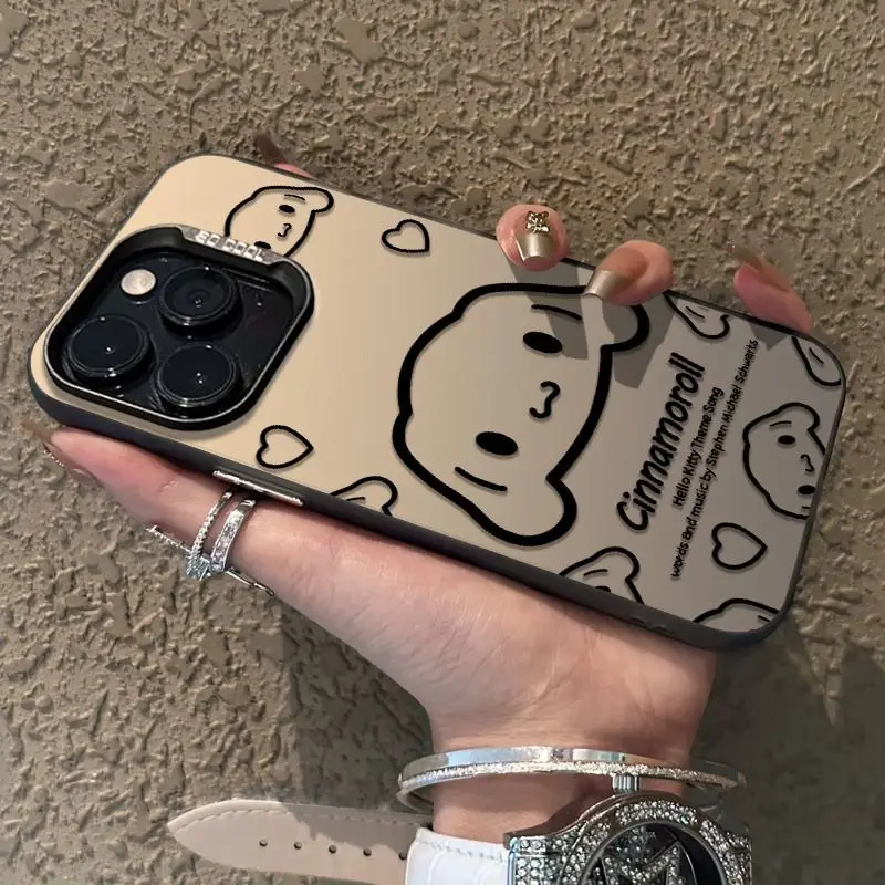 سانريو Kawaii مرحبا كيتي حالة الهاتف المحمول أنيمي الكرتون بلدي ميلودي جميل رائعة الهاتف الغطاء الواقي مع حقيبة المواد