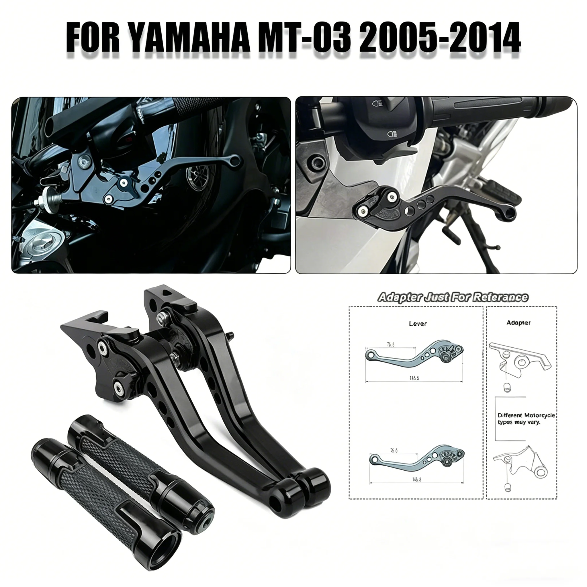Cnc Aluminum Adjustable Brake Clutch Levers - Leve Freno e Frizione Moto CNC