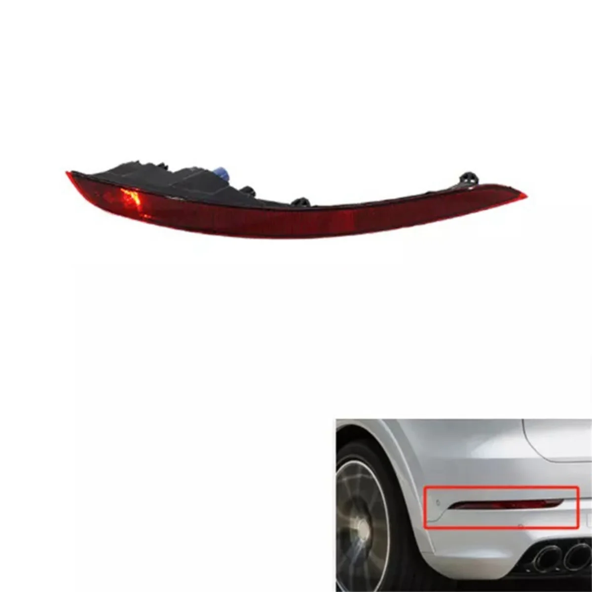 1 szt. Lewy tylny zderzak światło odblaskowe hamulec przeciwmgielny kierunkowskaz dla Porsche Cayenne 2018- 9Y 0945725   Części Porsche