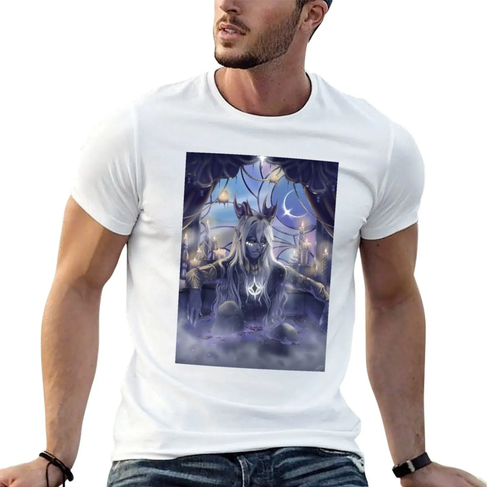 Candlelight Bath T-Shirt vintage graphic tee korean fashion t shirts for men pack