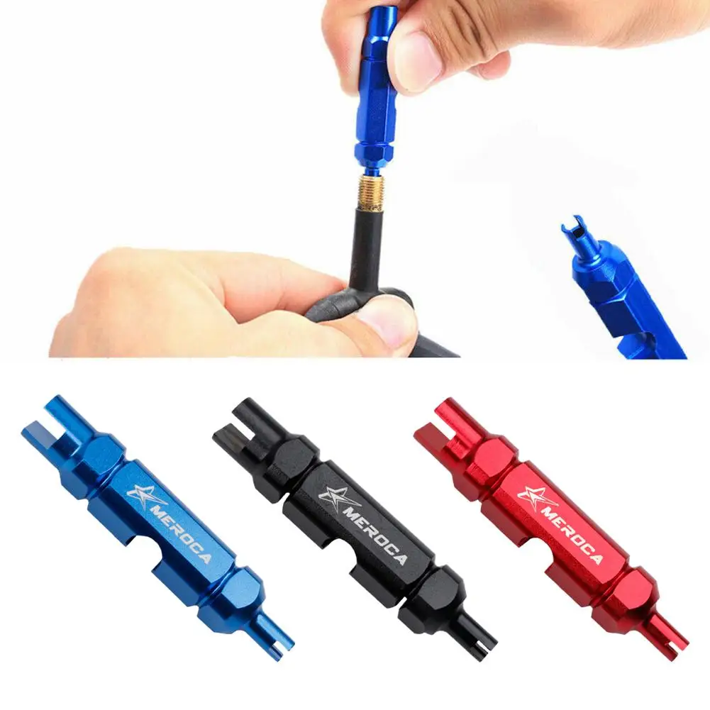 1pc Bicycle Repair Tool American Style Valve Core Removal Tool Tire Tube French Style Valve Extension Rod Repair Wrench