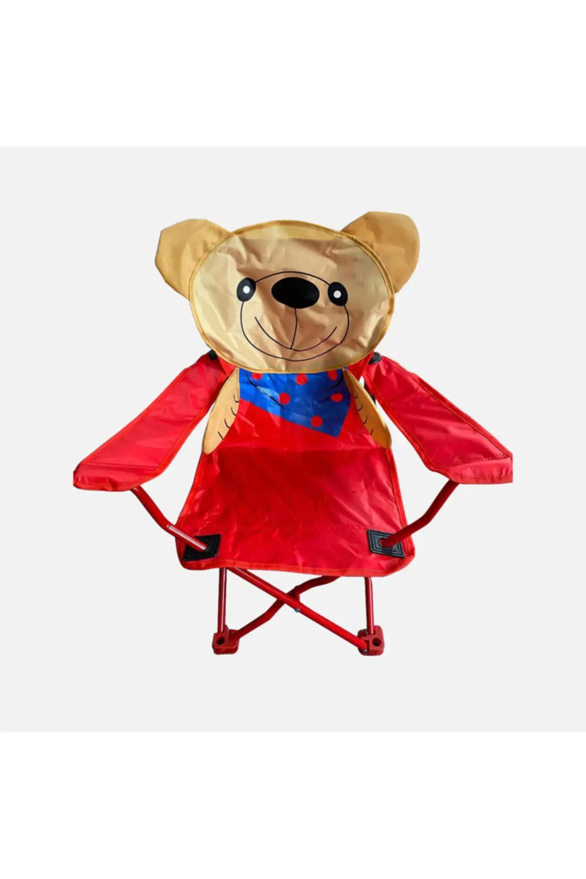 Bear Pattern Nettekacmaz Folding Child Camping SandalyesiÇocuk child seat high chair camping beach lawn outdoor indoor zero yerçek