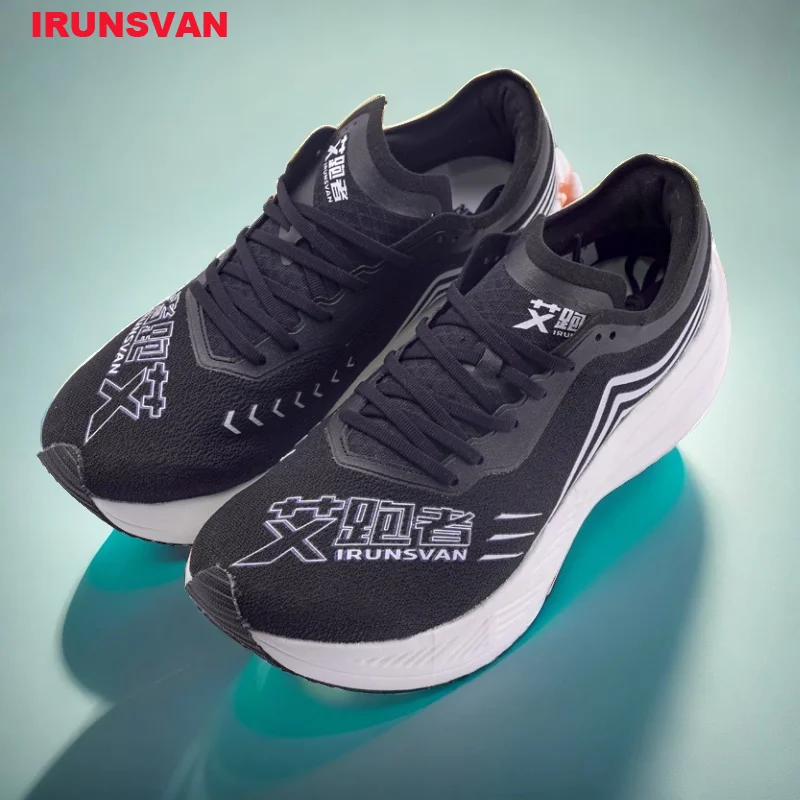 

IRUNSVAN Marathon Racing Carbon Plate Men's Running Shoes Ultra Light Shock Absorption Training Women's Sports Shoes