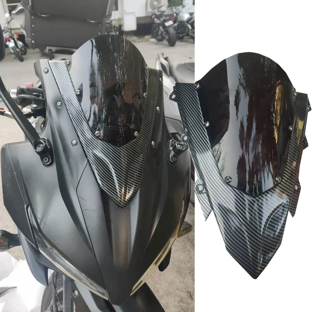 

Motorcycle Accessories Sport Racing Windshield WindScreen For Honda CBR500R 2016 2017 2018 CBR 500R Wind Deflector Double Bubble