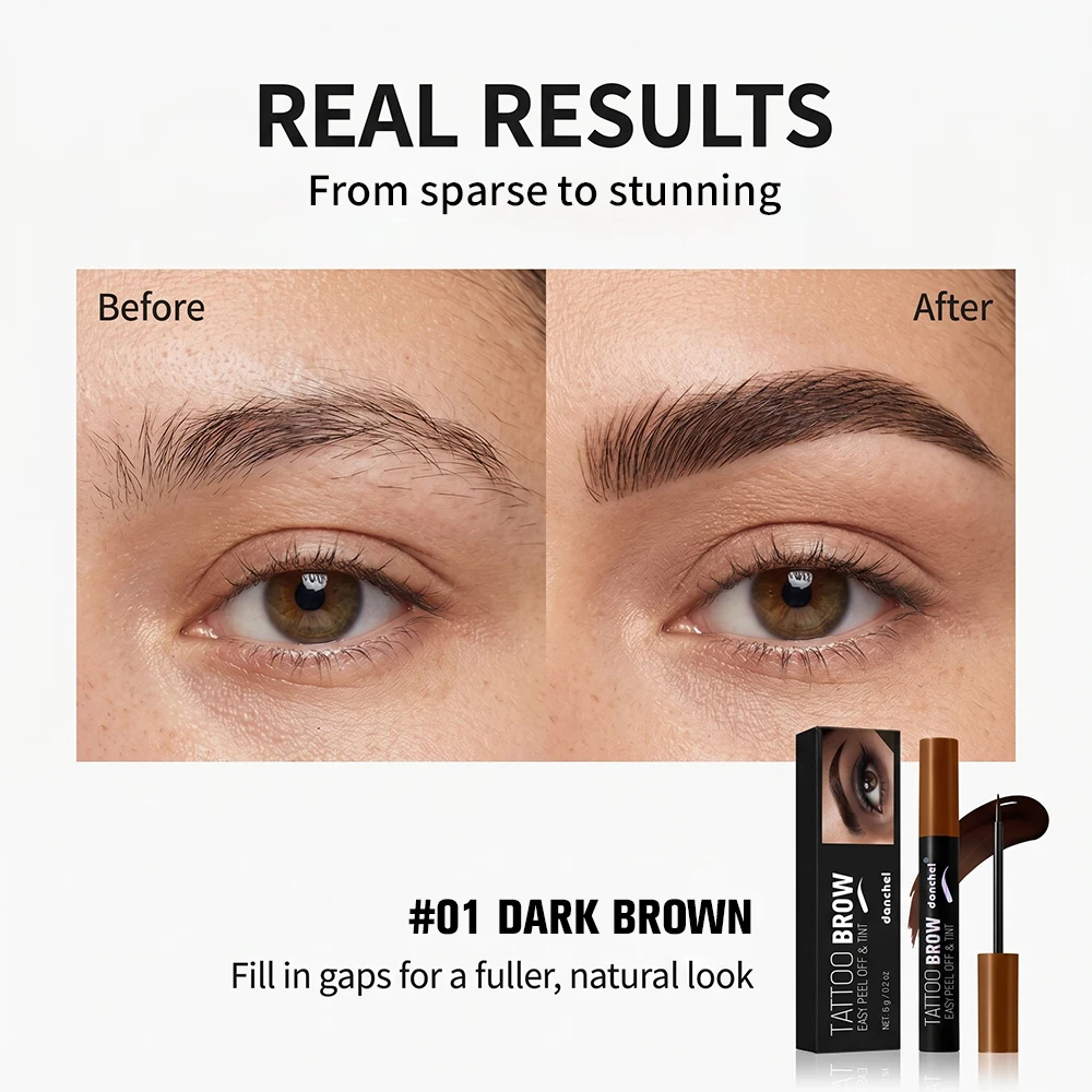 Picture 6: Lakerain Eyebrow Gel Peel-off Waterproof & Transfer-proof Long Lasting Fuller Defined Eyebrow Makeup Suit for Beginners Eyebrow