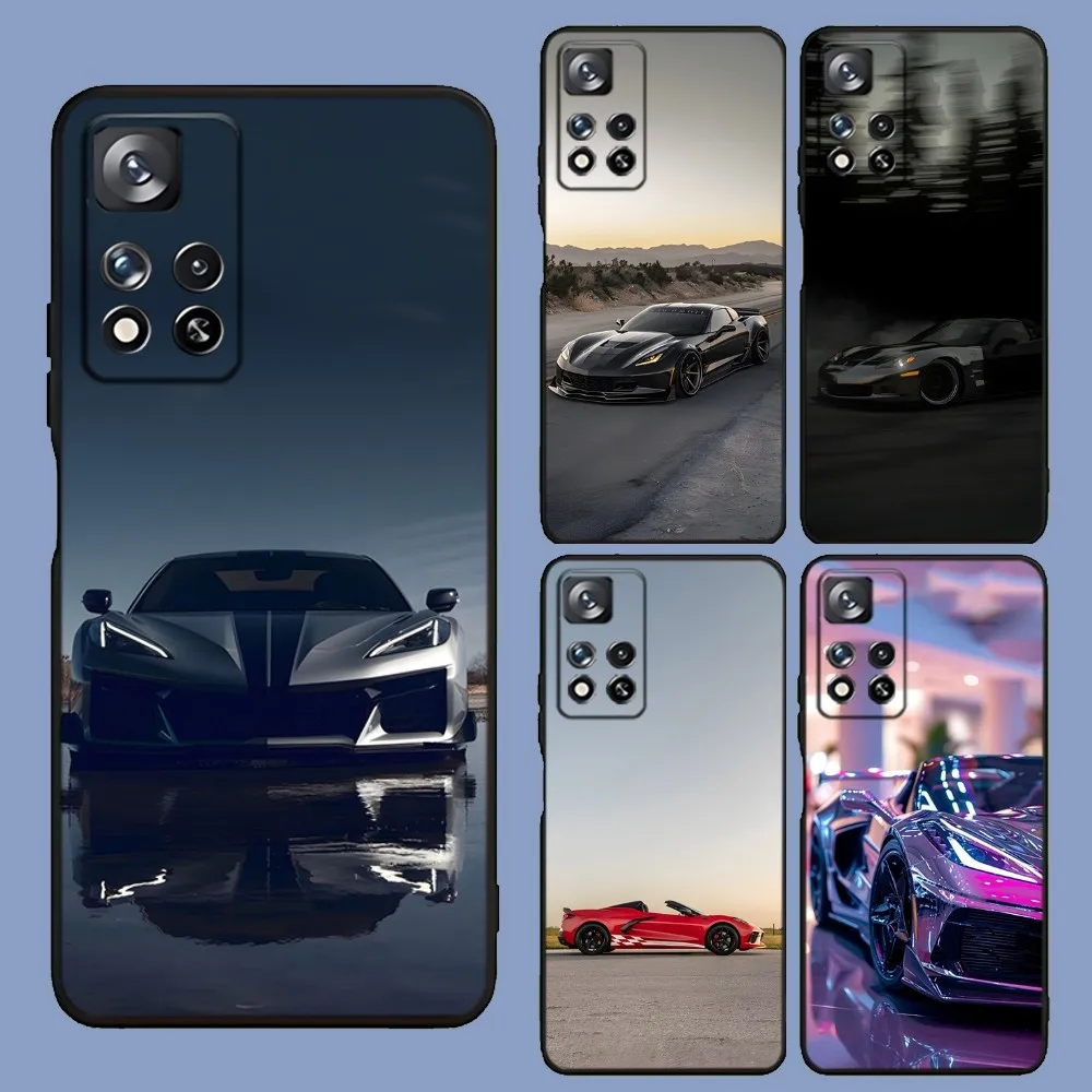 Fashion C-CorvetteS C8 C6 Phone Case For Samsung Galaxy A13,A21s,A22,A31,A32,A52,A53,A71,A80,A91 Soft Black Cover