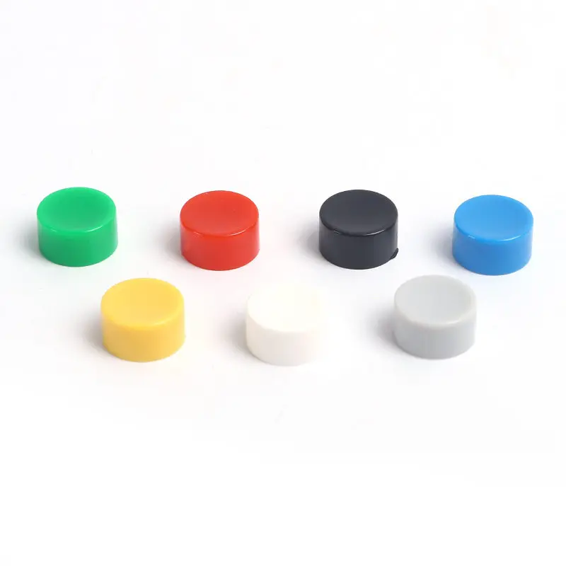 20PCS A17 Inner 3.2mm Plastic Tactile Switch Button Caps Push Key Caps Multicolor Concave 5.3*10mm for 6 * 6 Round Tact Switch