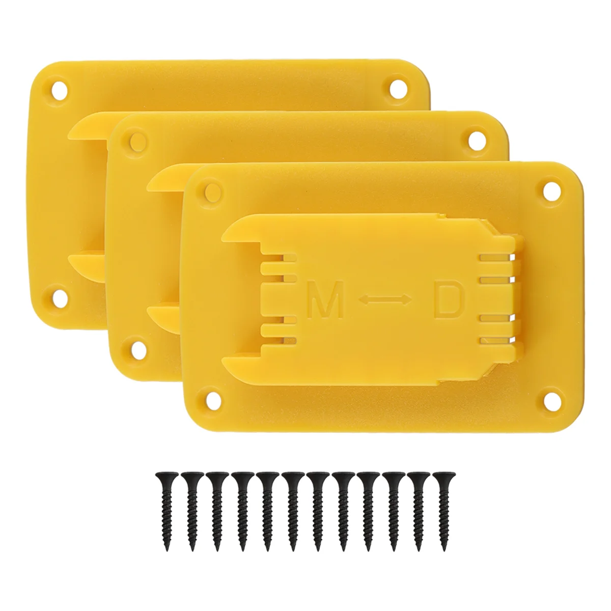 A34R 3 Packs Tool Mount for Dewalt 20V 12V Drill Fit for M18 Tool Holder Hanger (Yellow Lot of 3)