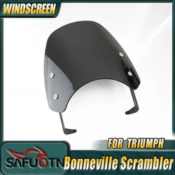 Motorcycle Windshield Windscreen for Triumph Bonneville Scrambler 1200 XC XE BE 2019-2024 1200XC Wind Deflector Shield Screen