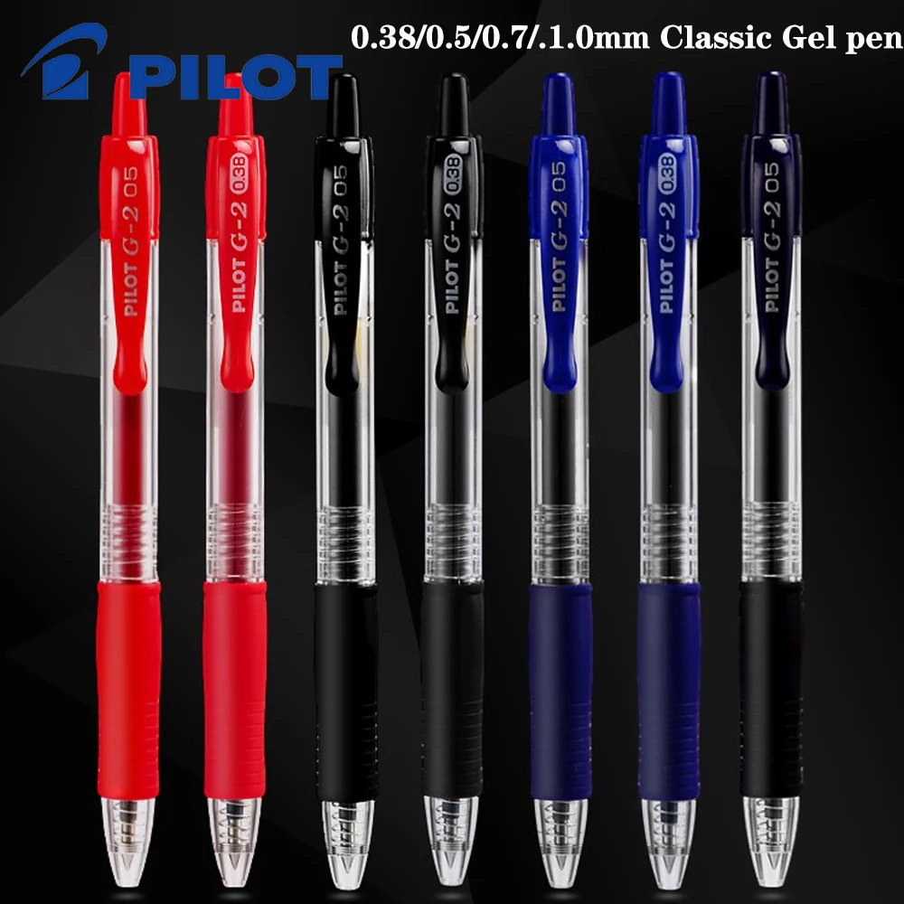 

6pcs Japan Pilot Gel Pen 0.38/0.5/0.7/1.0mm Quick Dry Ink Writing Smooth BL-G2 Ballpoint Pen Stationery Kawaii School Supplies