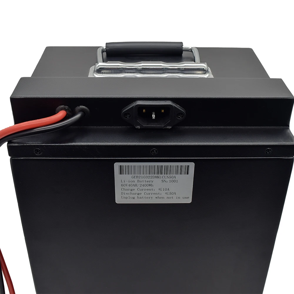 GEB Customized 60v battery 20Ah 25Ah 40Ah 18650 battery pack 60 Volt 40Ah For Electric Mobility Tricycle