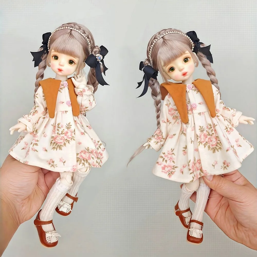 

BJD doll clothes suitable for 1/6 size Cute white dress clothes set doll accessories