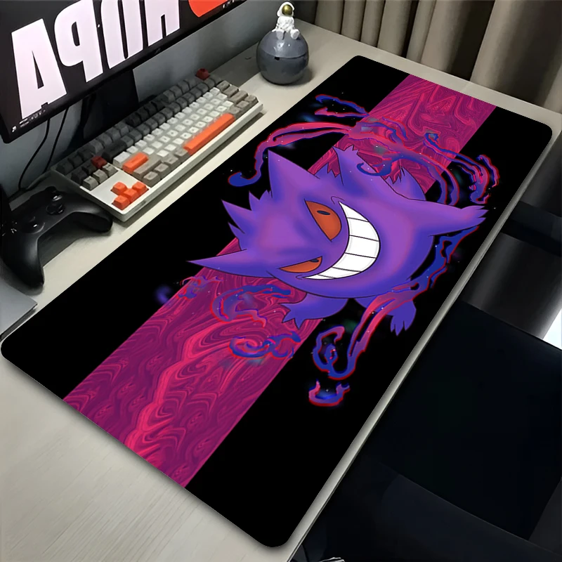 Esports Style Mouse Pad Pokemon Gengar Large Game Office Computer Keyboard Pad Rubber Desk Mat Anime Gaming Accessories Mausepad