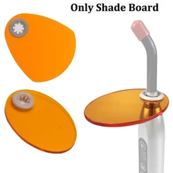 Dental Curing Lamp Shield Plate Curing Lighting Filter Shade Board Orange Color Ellipse/Smiellipse Light Hood