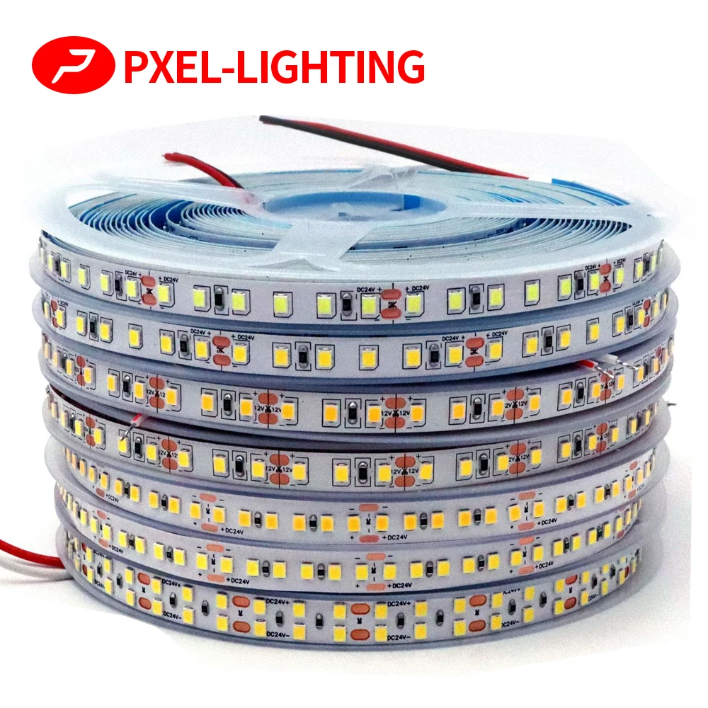 

SMD2835 120LED/m 5mm 8mm DC12V 24V LED light strip 5m 10m white/warm white/red/blue/green/pink home decoration TV light strip