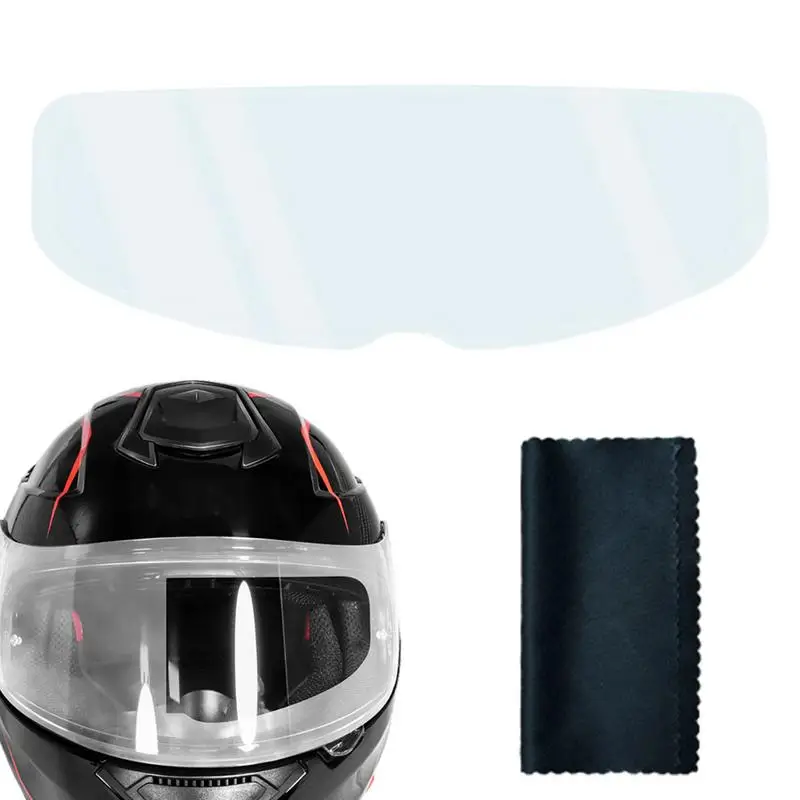 Helmets Anti-Fog Film Insert Shield Motorcycle Visor Film Lens Sticker Universal Motorbike Helmet Clear Patch Rain Film For Bike