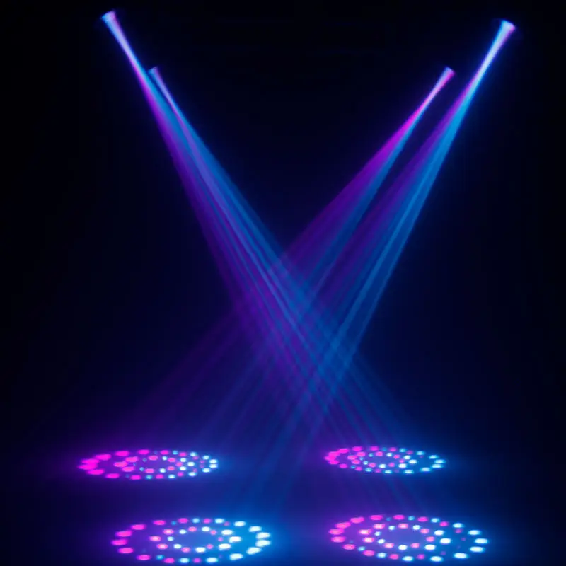 400W RGBW LED Cob IP33 Rated Ra90 CRI Moving Head Stage Light DMX512 Control Aluminum Alloy for Weddings Parties Discos