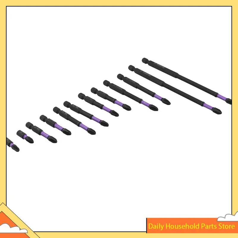12 قطعة 25-150 مللي متر تأثير مغناطيسي بت المضادة للانزلاق مفك بت مجموعة لحفر الطاقة حار!